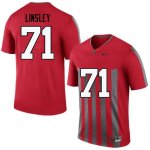 NCAA Ohio State Buckeyes Men's #71 Corey Linsley Throwback Nike Football College Jersey LOI4345YF